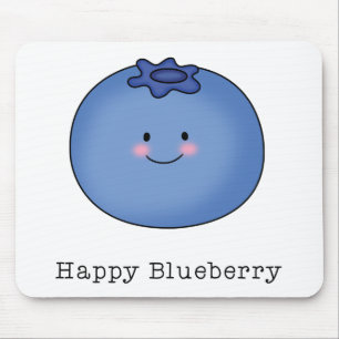 Alfombrilla De Ratón Feliz Blueberry