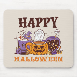 Alfombrilla De Ratón Feliz café de Halloween Brew