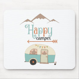 Alfombrilla De Ratón Feliz Camper Cute Retro RV