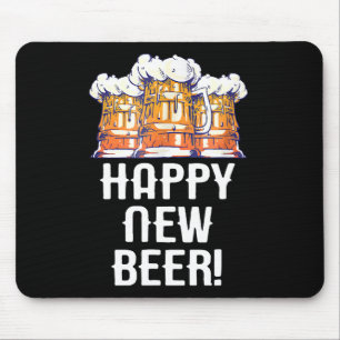 Alfombrilla De Ratón ¡FELIZ CERVEZA DE AÑO NUEVO! Fiesta de Nochevieja