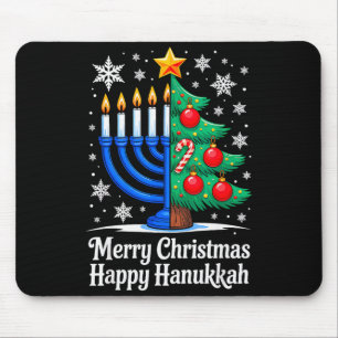 Alfombrilla De Ratón Feliz Chrismukkah Feliz Navidad Hanukká coincident