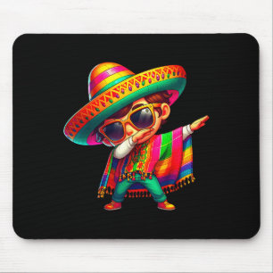 Alfombrilla De Ratón Feliz cinco de mayo chico haciendo dab hombre mexi
