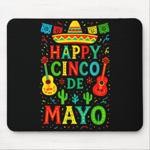 Alfombrilla De Ratón Feliz Cinco De Mayo - Diversión en la Fiesta Mexic
