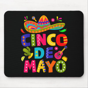 Alfombrilla De Ratón Feliz cinco de mayo mexicano sombrero margaritaFel