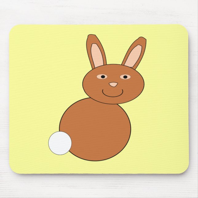 Alfombrilla De Ratón Felíz Conejo de Pascua Mousepad (Frente)