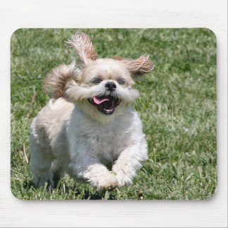 Alfombrilla De Ratón Feliz correr a Shih Tzu