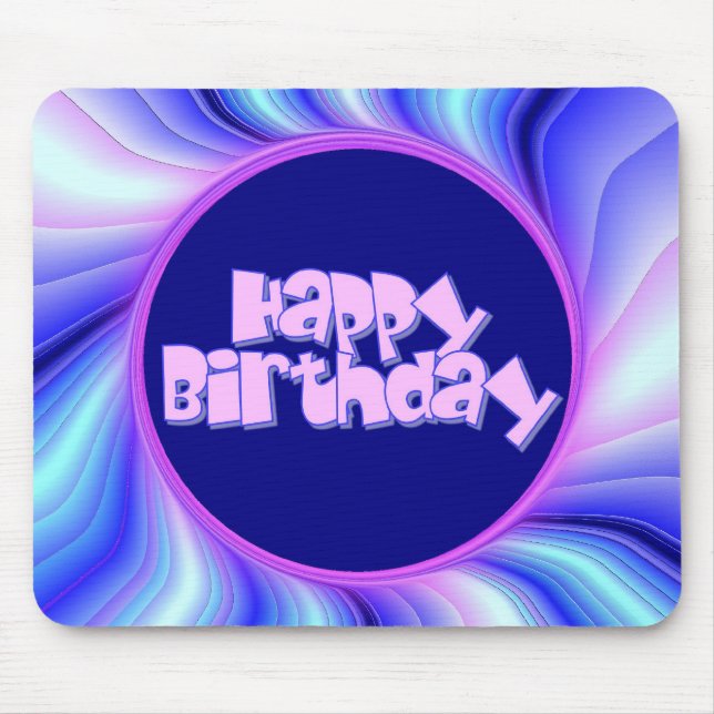 Alfombrilla De Ratón Feliz cumpleaños (Frente)