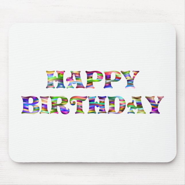 Alfombrilla De Ratón Feliz cumpleaños (Frente)