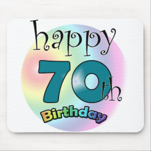 Alfombrilla De Ratón Feliz cumpleaños 70