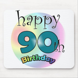 Alfombrilla De Ratón Feliz cumpleaños 90