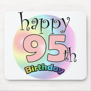 Alfombrilla De Ratón Feliz cumpleaños 95 (gasa)