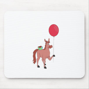 Alfombrilla De Ratón Feliz cumpleaños, caballo