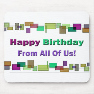 Alfombrilla De Ratón Feliz Cumpleaños De Todos Nosotros