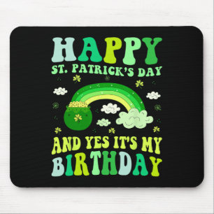 Alfombrilla De Ratón Feliz cumpleaños día de San Patricio Saint Paddys