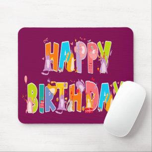Alfombrilla De Ratón Feliz cumpleaños, divertida celebración del cumple