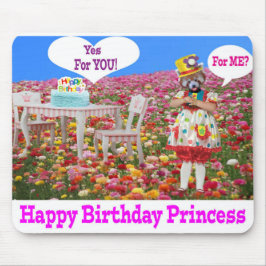 alfombrilla de ratón. Feliz cumpleaños, princesa.