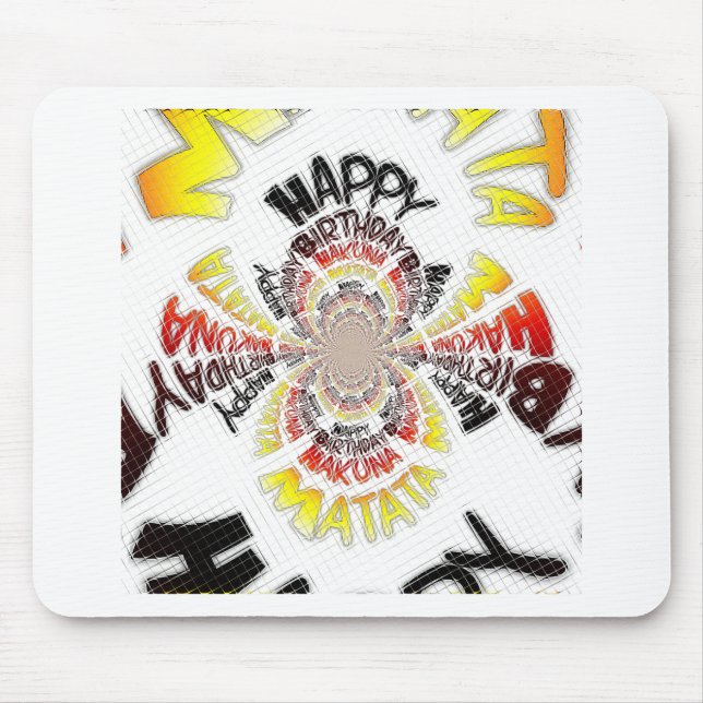 Alfombrilla De Ratón Feliz cumpleaños, ten un buen día (Frente)