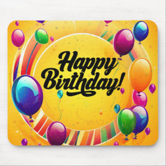 Alfombrilla De Ratón Feliz Cumpleaños Vibrante