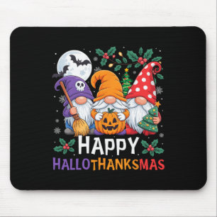Alfombrilla De Ratón Feliz Día de Acción de Gracias Hallothanksmas Gnom