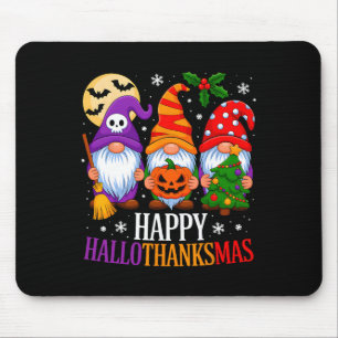 Alfombrilla De Ratón Feliz Día de Acción de Gracias Hallothanksmas Gnom