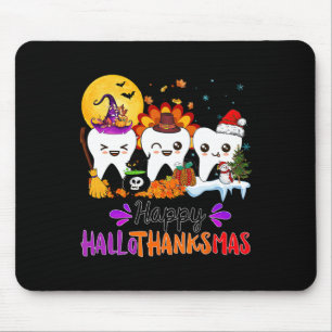 Alfombrilla De Ratón Feliz Día de Acción de Gracias Hallothanksmas Teet