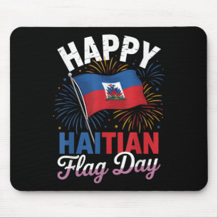 Alfombrilla De Ratón Feliz Día de la Bandera Haitiana Guay Haiti Flag M