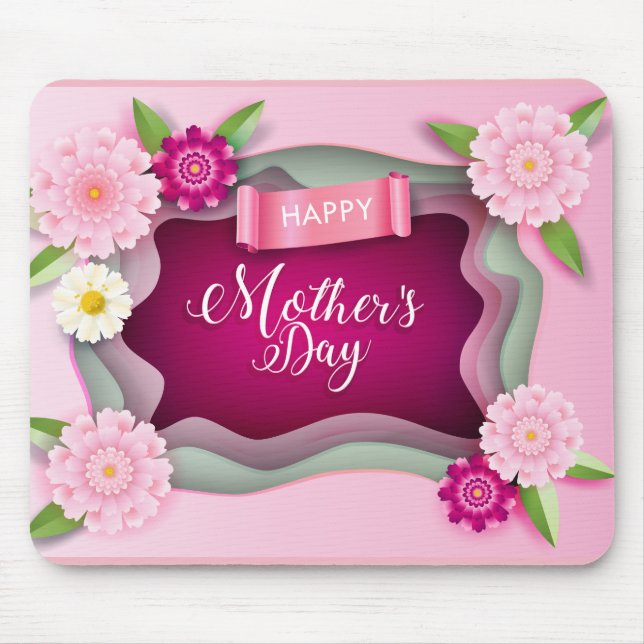 Alfombrilla De Ratón Feliz Día de la Madre (Frente)