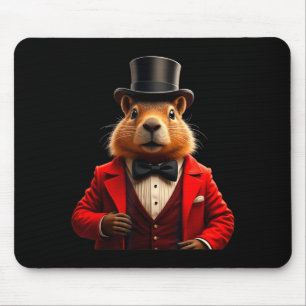 Alfombrilla De Ratón Feliz Día de la Marmota 2025 Sombrero de Caballero