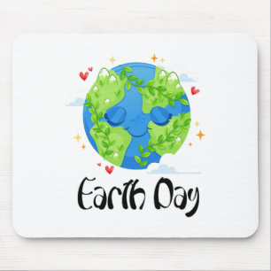 Alfombrilla De Ratón Feliz Día de la Tierra Camisas Cuestas Día de la T