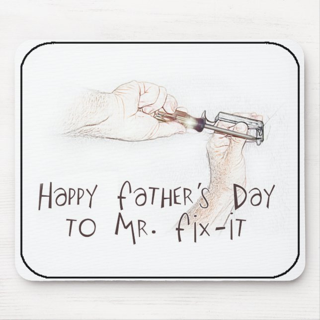 Alfombrilla De Ratón ¡Feliz Día de los Padres al Handyman! (Frente)