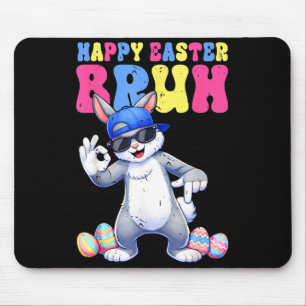 Alfombrilla De Ratón Feliz día de Pascua conejo 67 seis siete bruh cone