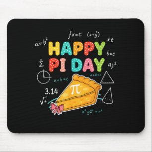 Alfombrilla De Ratón Feliz Día de Pi Lazo Tarta Chicas Niños 3,14 Númer