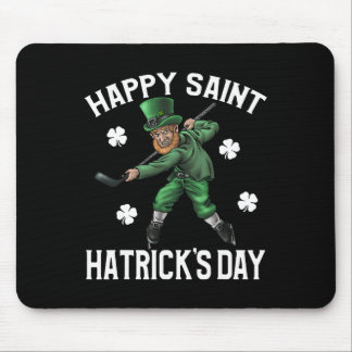 Alfombrilla De Ratón Feliz Día de San Hatrick Día de Hockey Día de San 