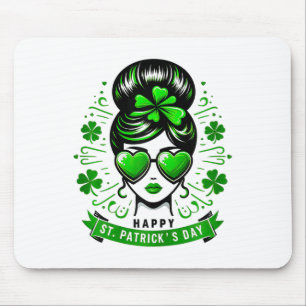 Alfombrilla De Ratón Feliz día de San Patricio Bun Saint Paddys chicas