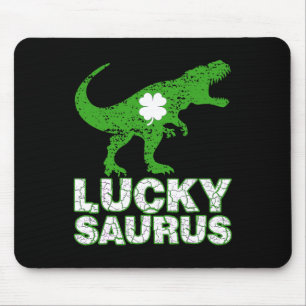 Alfombrilla De Ratón Feliz día de San Patricio Luckysaurus Dinosaurio S