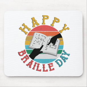 Alfombrilla De Ratón Feliz Día del Braille