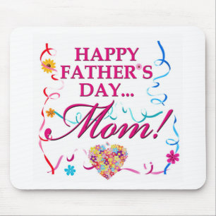 Alfombrilla De Ratón Feliz Día del Padre MOM Mouse Pad