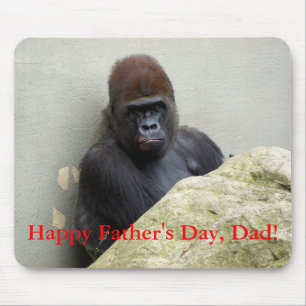 Alfombrilla De Ratón ¡Feliz Día del Padre, papá! Gorilla Mousepad