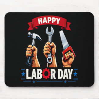 Alfombrilla De Ratón Feliz día del trabajo