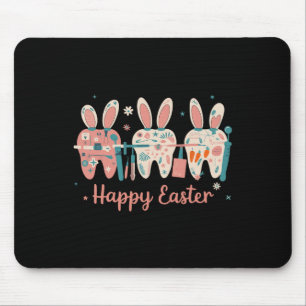 Alfombrilla De Ratón Feliz Dientes de Pascua Dientes Conejo Orejas Dent