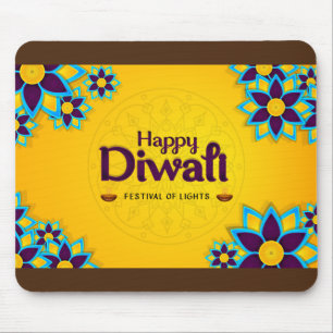 Alfombrilla De Ratón Feliz Diwali - Festival de las Luces