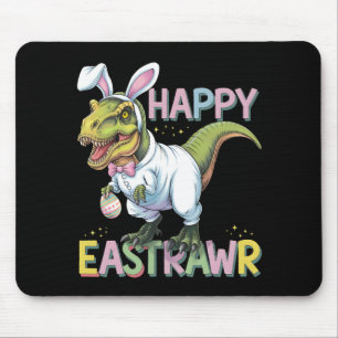 Alfombrilla De Ratón Feliz Eastrawar T Rex Easter Dinosaur Egg