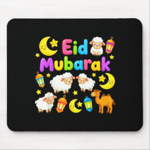 Alfombrilla De Ratón Feliz eid mubarak para niños musulmanes eid al fit