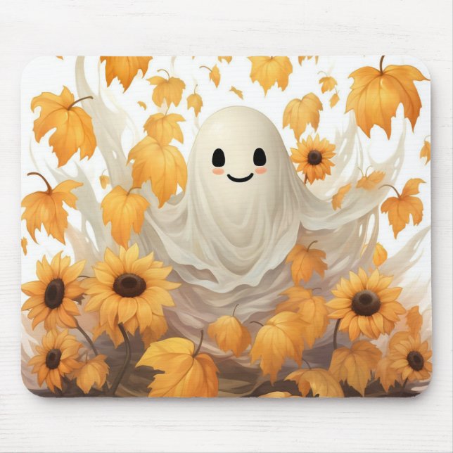 Alfombrilla De Ratón Feliz fantasma (Frente)