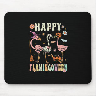 Alfombrilla De Ratón Feliz Flamingoween Witch Pumpkin Mummy Flamingo Ha