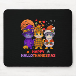 Alfombrilla De Ratón Feliz Hallothanksmas divertido Halloween Día de Ac