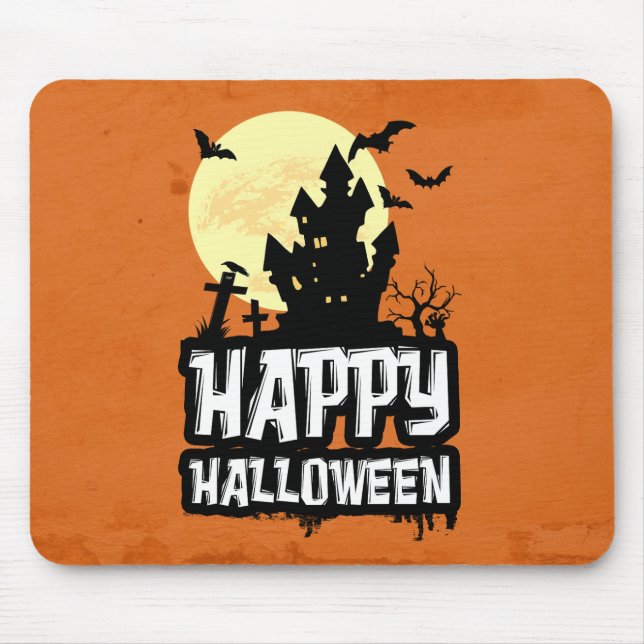 Alfombrilla De Ratón Feliz Halloween (Frente)