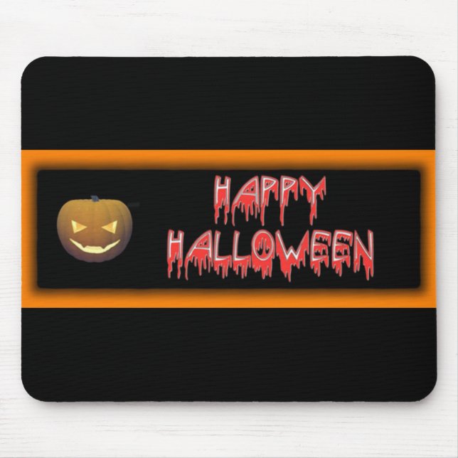 Alfombrilla De Ratón Feliz Halloween (Frente)