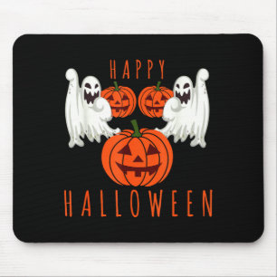 Alfombrilla De Ratón Feliz Halloween jack o linterna fantasmas espeluzn
