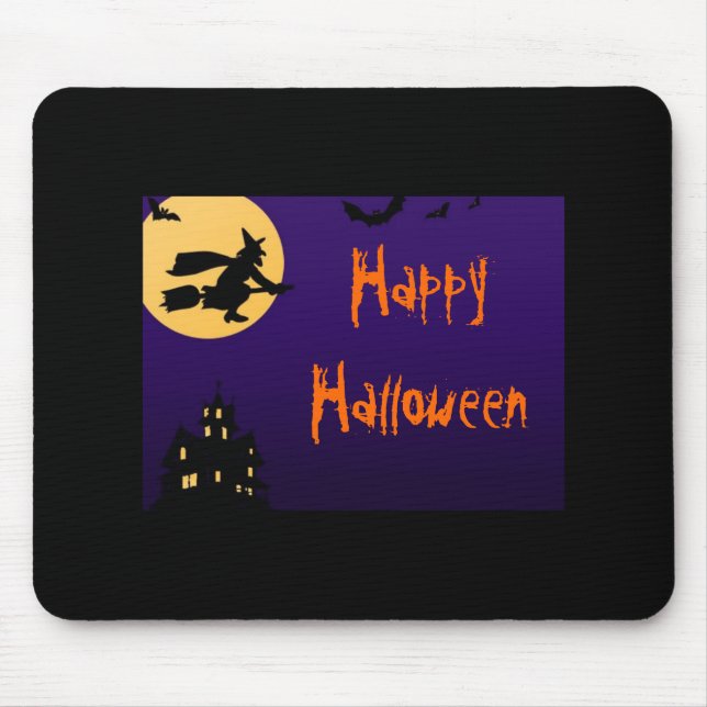 Alfombrilla De Ratón Feliz Halloween Mouse Pad (Frente)